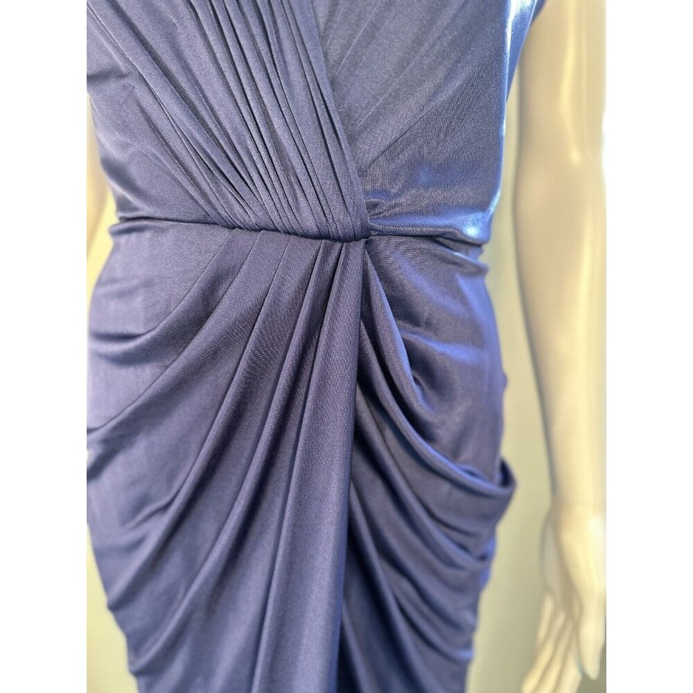 BCBG MAXAZRIA ORIENT BLUE MERCEDES COCKTAIL DRESS, WEDDING, X-MASS PARTY, FUN-M - Picture 3 of 16
